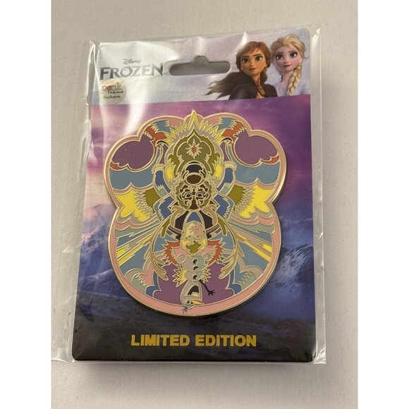 Pin_3c229992-63bb-4749-b462-  New Pink Ala Mode LE 250 Olaf And Sven Disney Frozen Pin E4